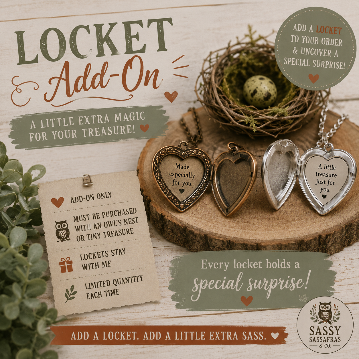 Premium Locket Pull: Add-On
