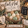 The Owl's Nest -6 Mystery Eggs & 1 Sassy Ball+ 1 wheel spin